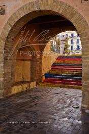 Image du Maroc Professionnelle de  La fameuse Porte de la Marine ou Bab El Marsa de la Médina de Casablanca, le passage obligé des personnes et des marchandises jusqu'à l'ouverture du boulevard Félix Houphouët-Boigny pour l'arrivée du président de la République française Alexandre Millerand qui effectuait en 1922 un voyage au Maroc et dans les pays de l'Afrique du nord, Mardi 14 Mars 2017. (Photo / Abdeljalil Bounhar)